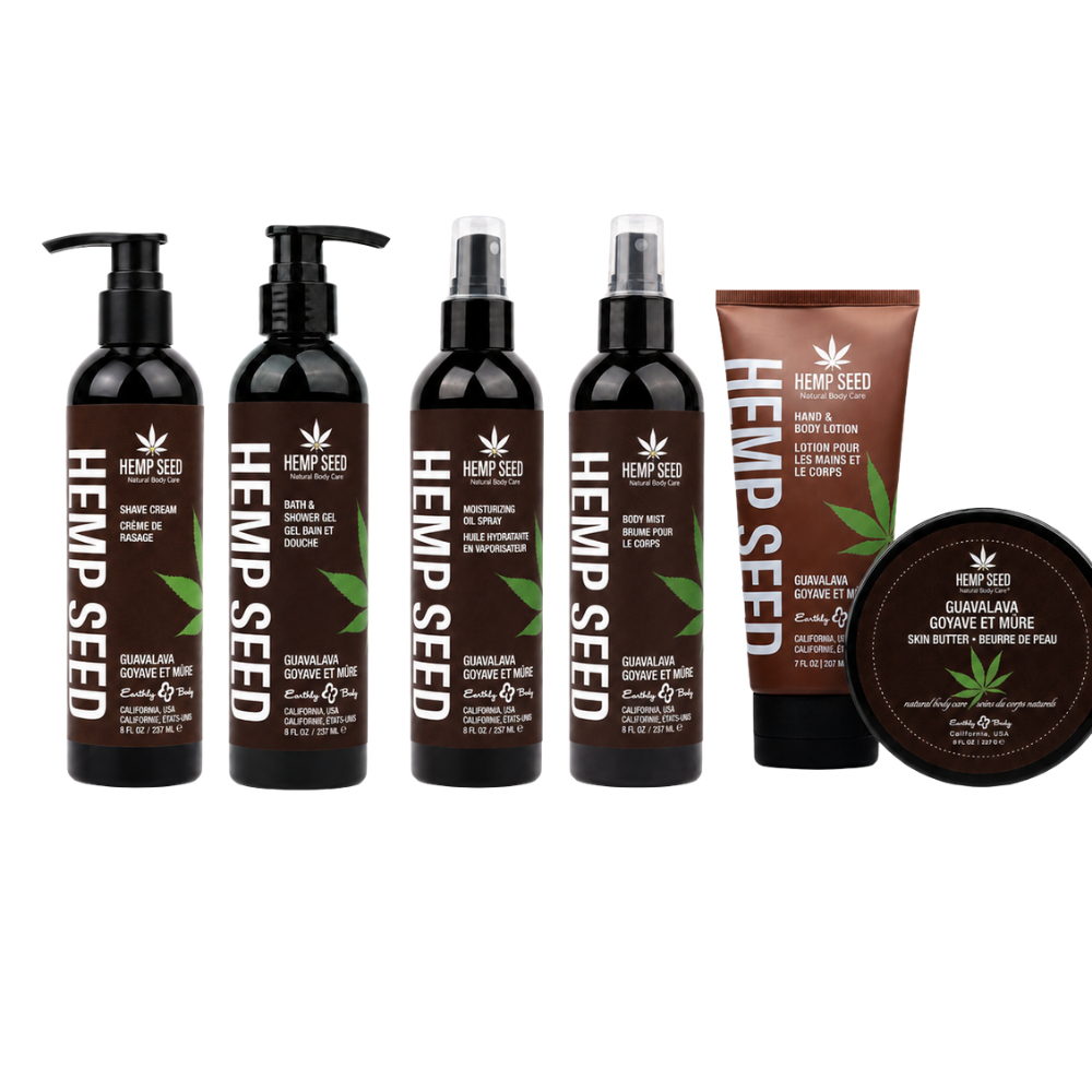 Hemp Seed Bath & Body Set.