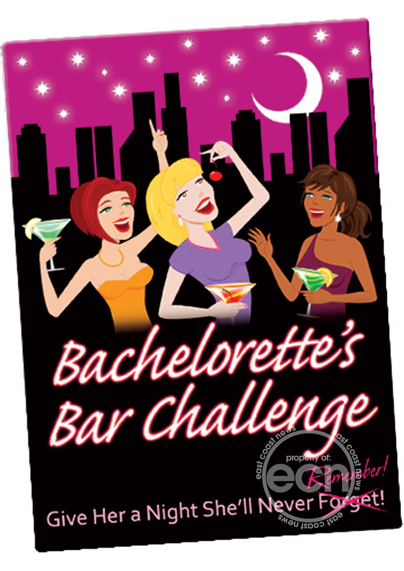 Bachelorettes Bar Challenge Cards.