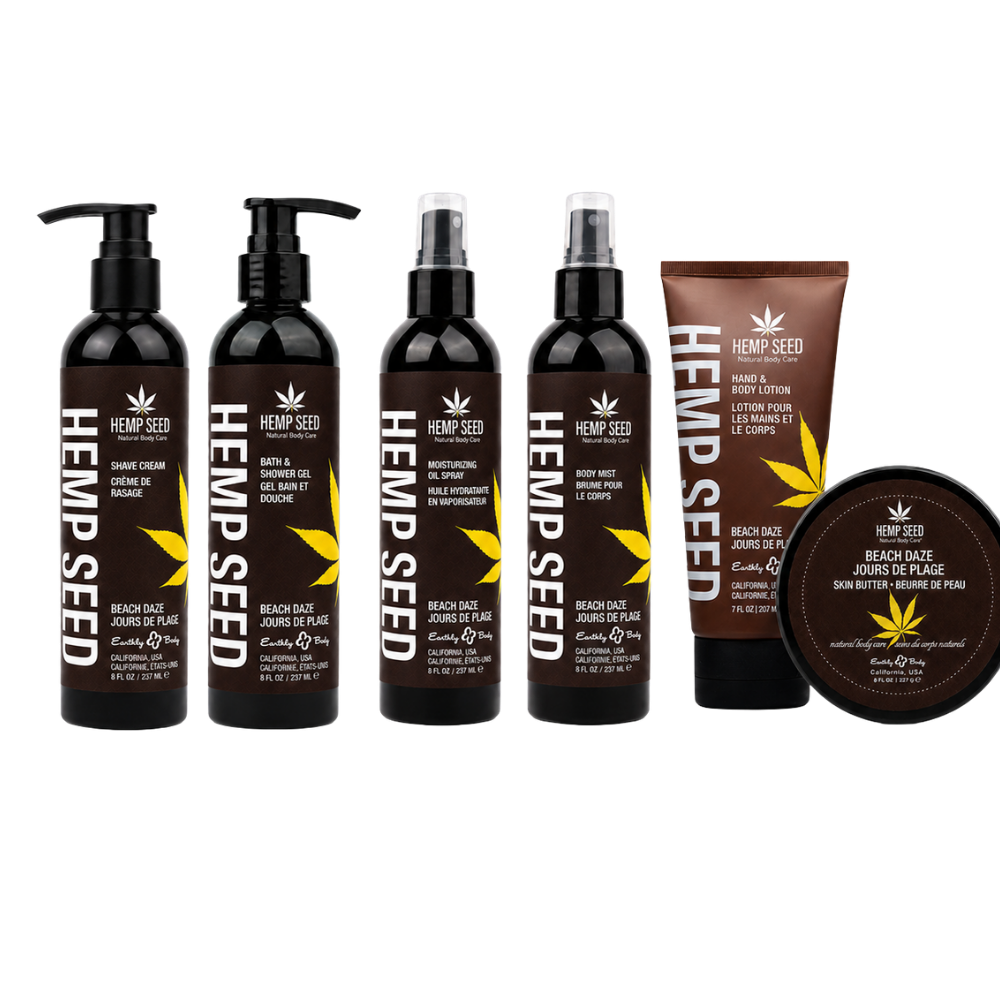 Hemp Seed Bath & Body Set.