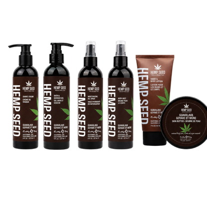 Hemp Seed Bath & Body Set.