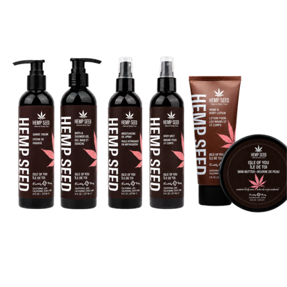 Hemp Seed Bath & Body Set.