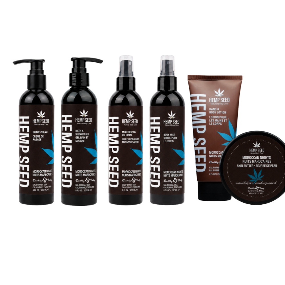 Hemp Seed Bath & Body Set.