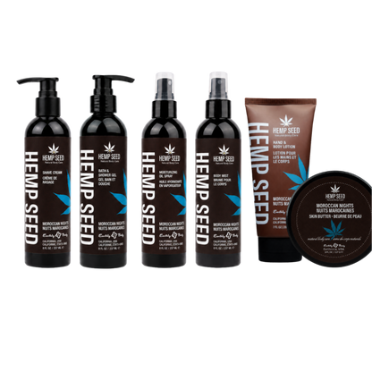 Hemp Seed Bath & Body Set.