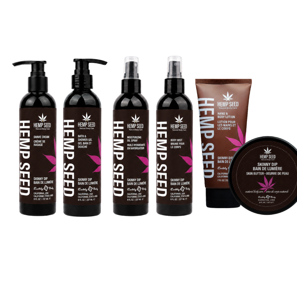 Hemp Seed Bath & Body Set.