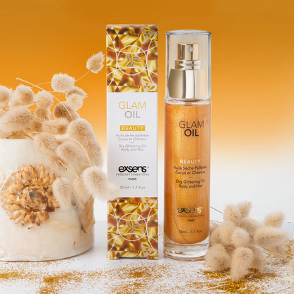 Glam Oil with Glitter.
