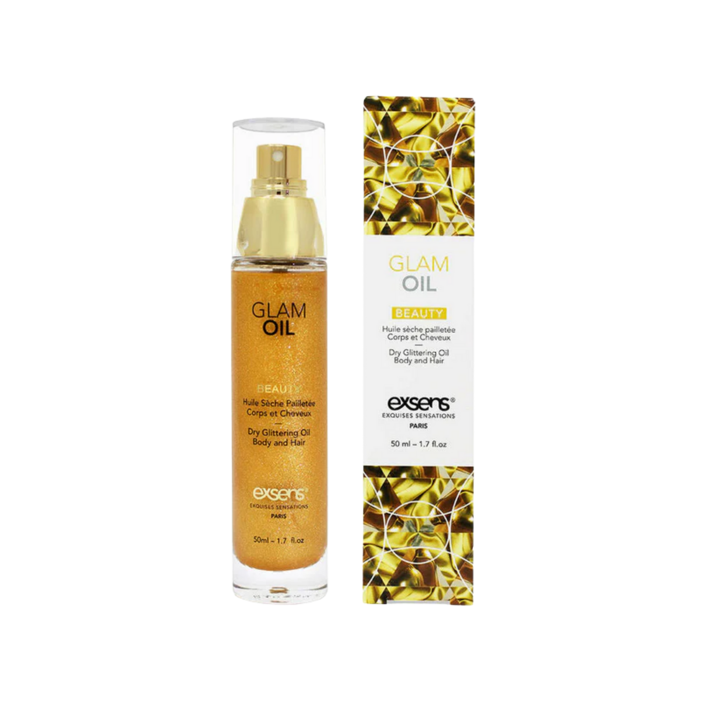 Glam Oil with Glitter.