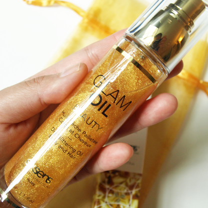 Glam Oil with Glitter.