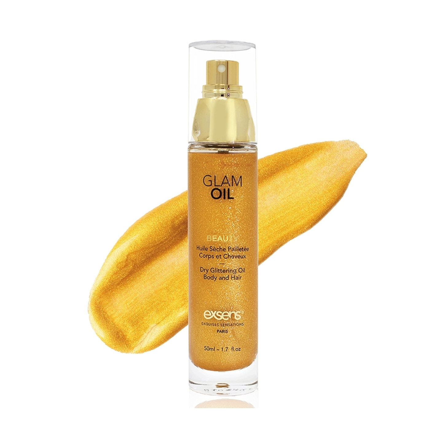 Glam Oil with Glitter.