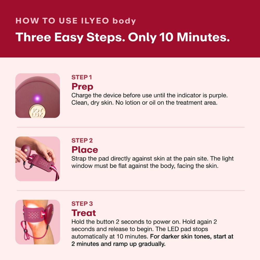ILYEO body Red-Light Therapy.