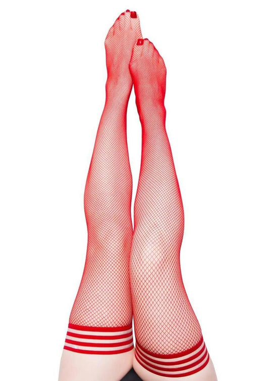 Sandra Fishnet Thigh High Tights