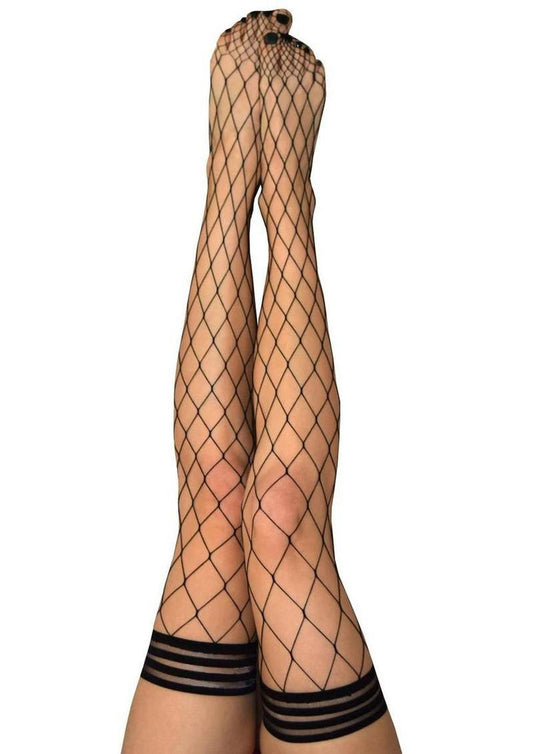 Michelle Large Net Fishnet Thigh High
