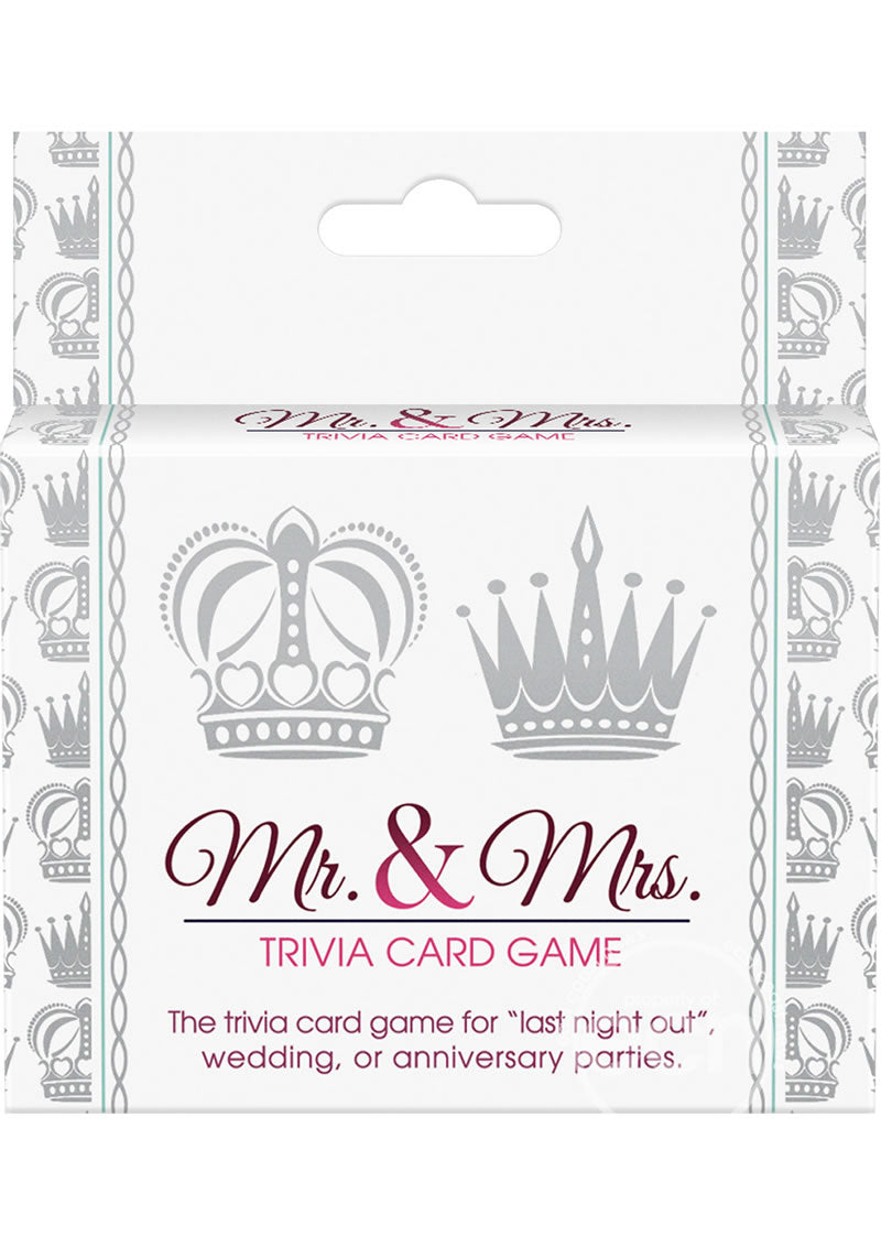 Mr. and Mrs. Trivia Card Game.
