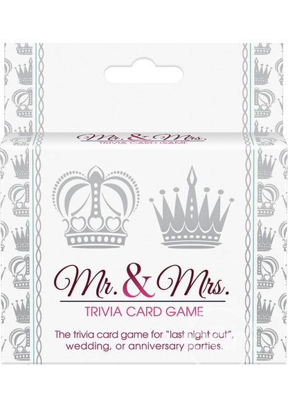Mr. and Mrs. Trivia Card Game.