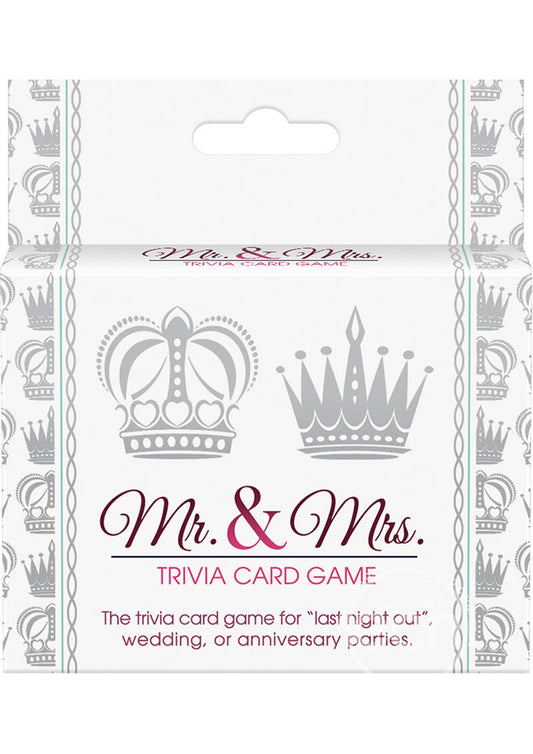 Mr. and Mrs. Trivia Card Game.