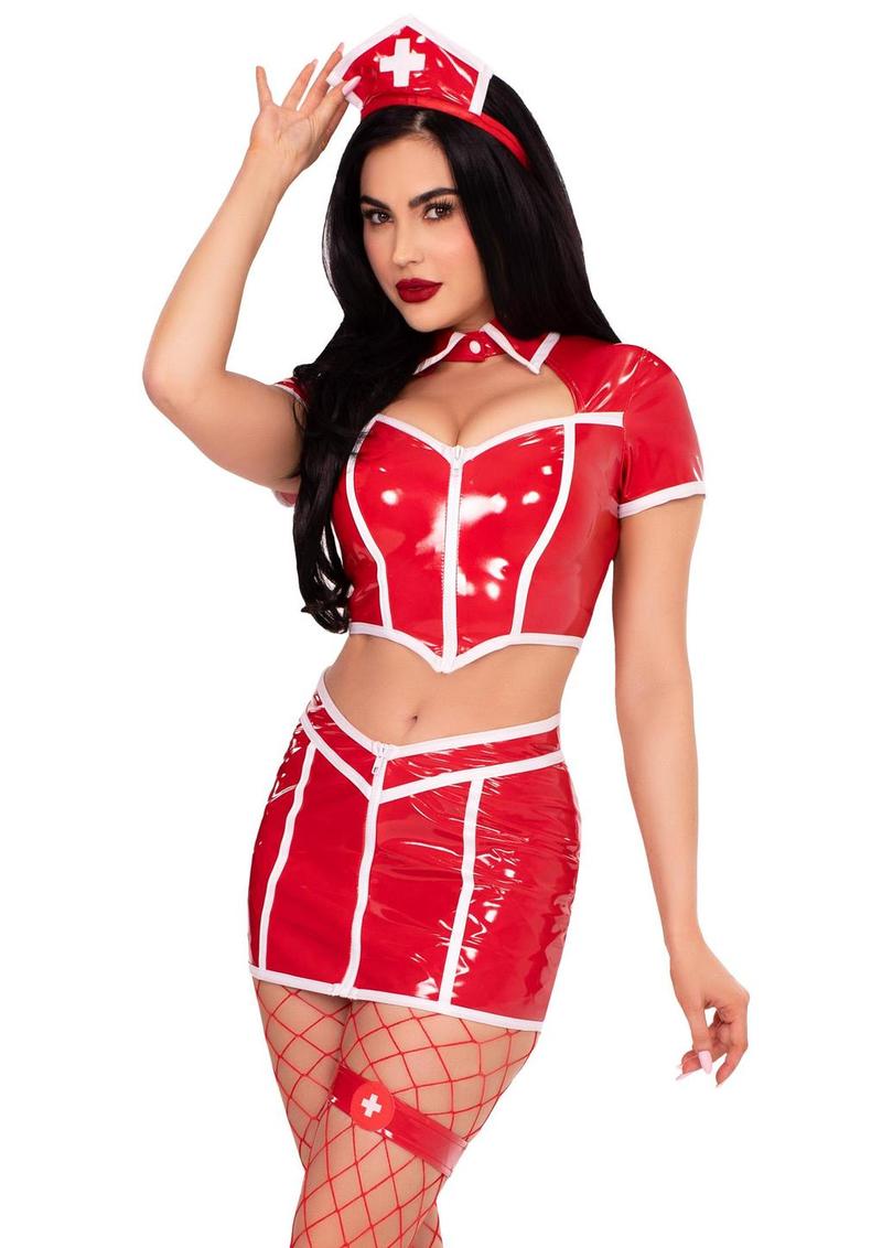 Red Alert Nurse Costume