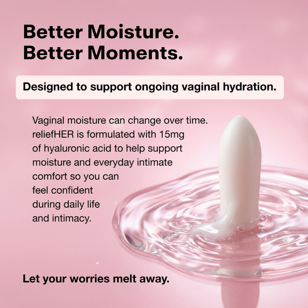 reliefHER Vaginal Hydration Melts.