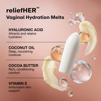 reliefHER Vaginal Hydration Melts.