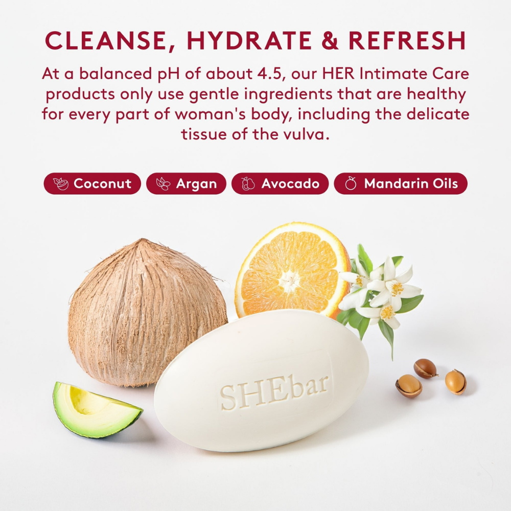 SHEbar Intimate Cleansing Bar.