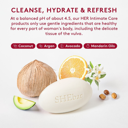 SHEbar Intimate Cleansing Bar.