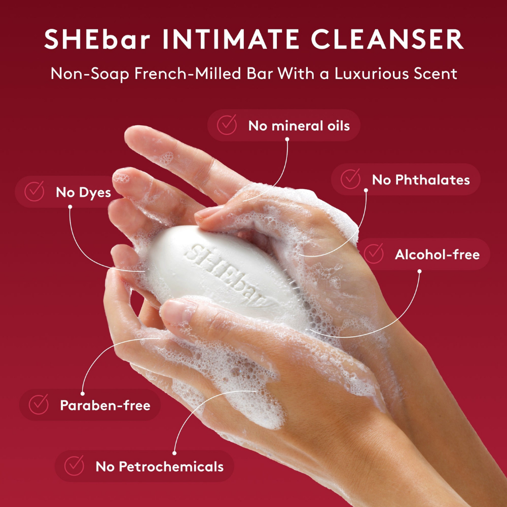 SHEbar Intimate Cleansing Bar.