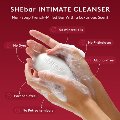 SHEbar Intimate Cleansing Bar.