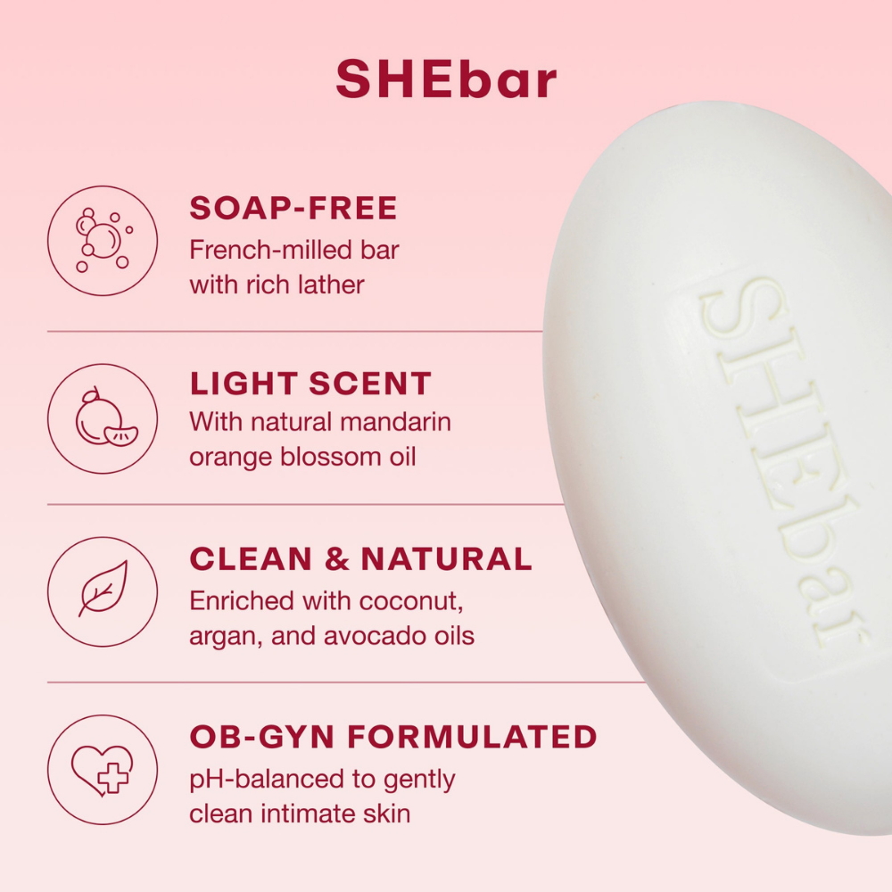 SHEbar Intimate Cleansing Bar.